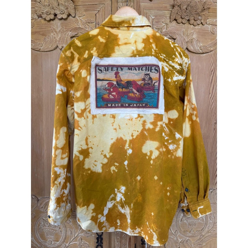 Carhartt Utility Workwear Shirt Mens Large | Upcycled Art Shirt Jacket - Picture 10 of 10